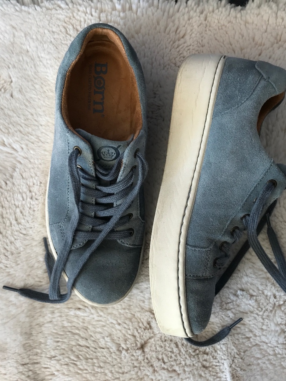 Born Blue Suede Sneakers size 8M